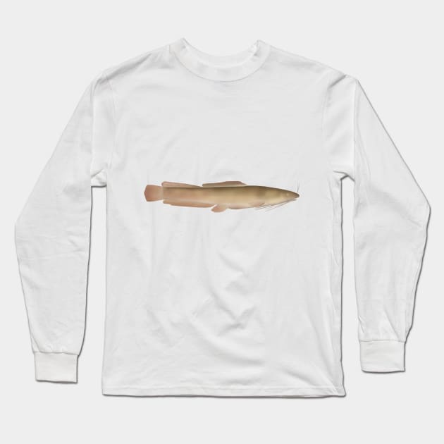Vundu Catfish Long Sleeve T-Shirt by FishFolkArt